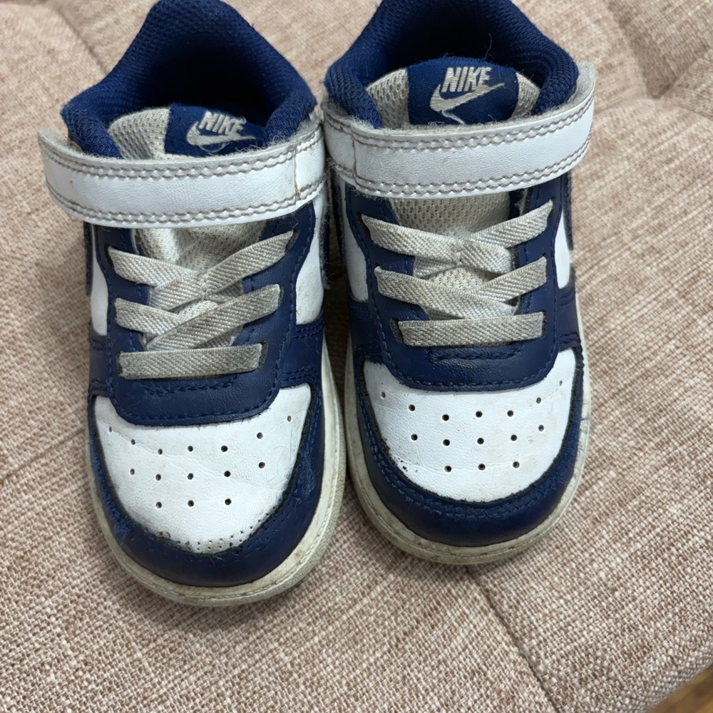 Nike Kids' Navy and White Sneakers